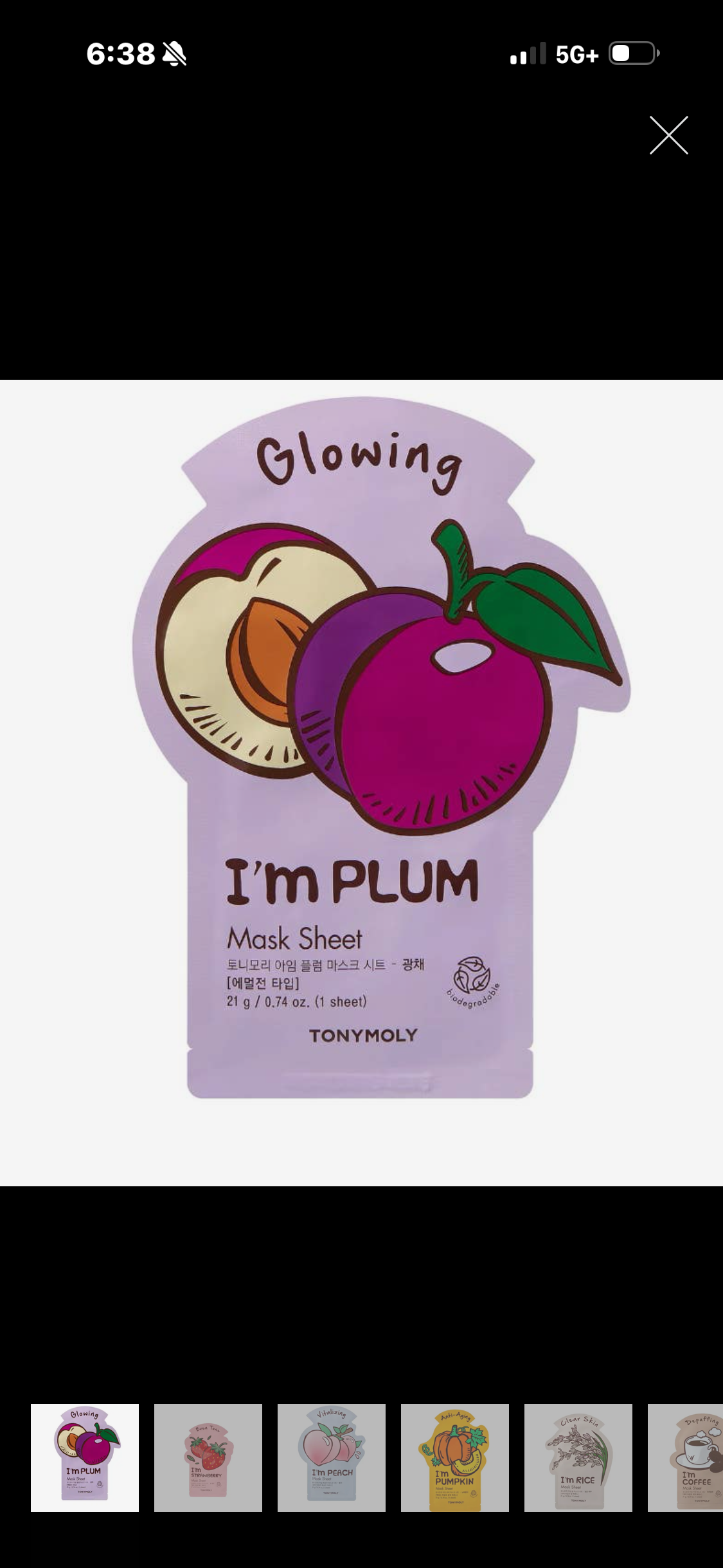 TonyMoly, I’m sheet mask plum