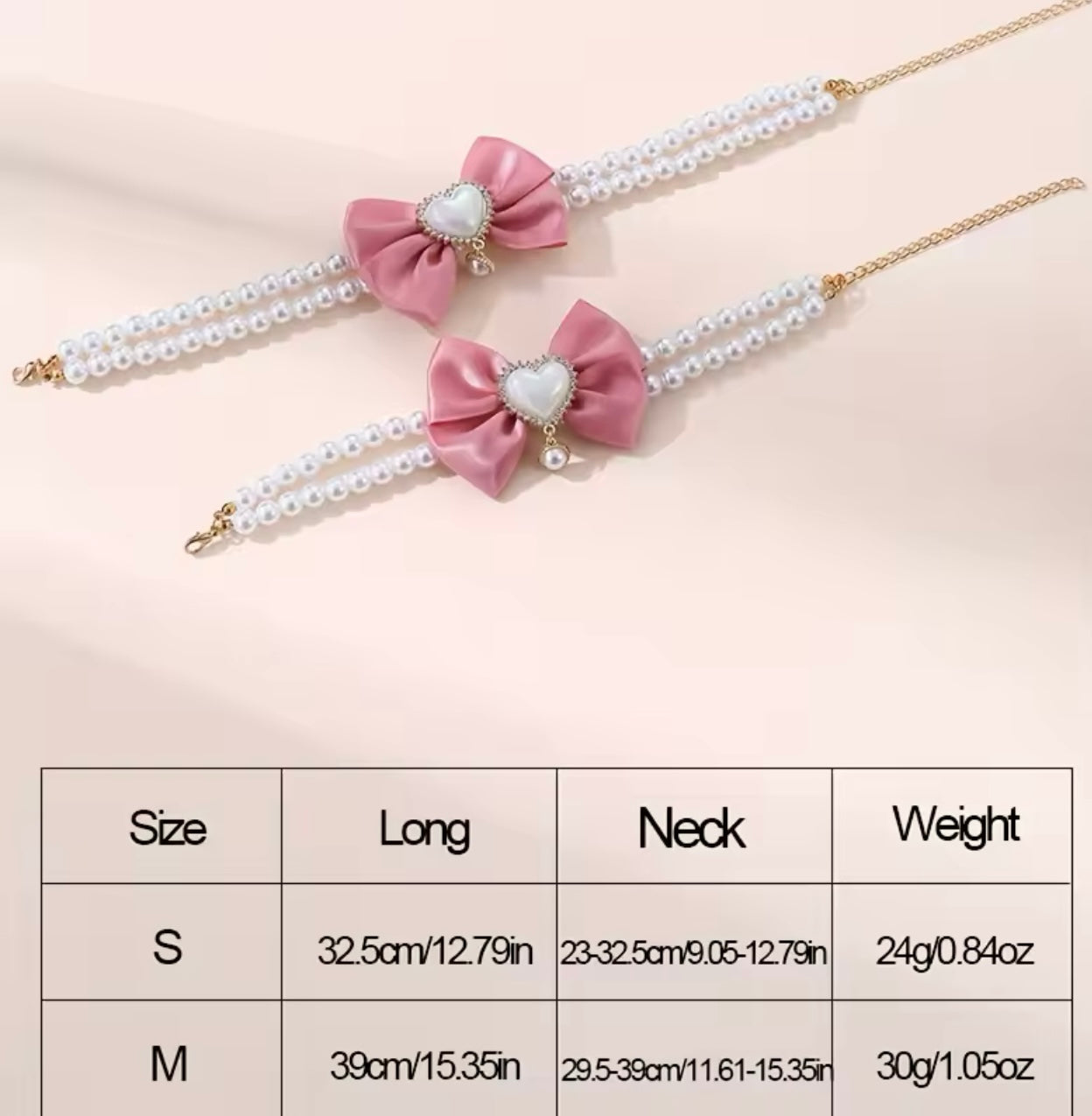 Double layer pet necklace