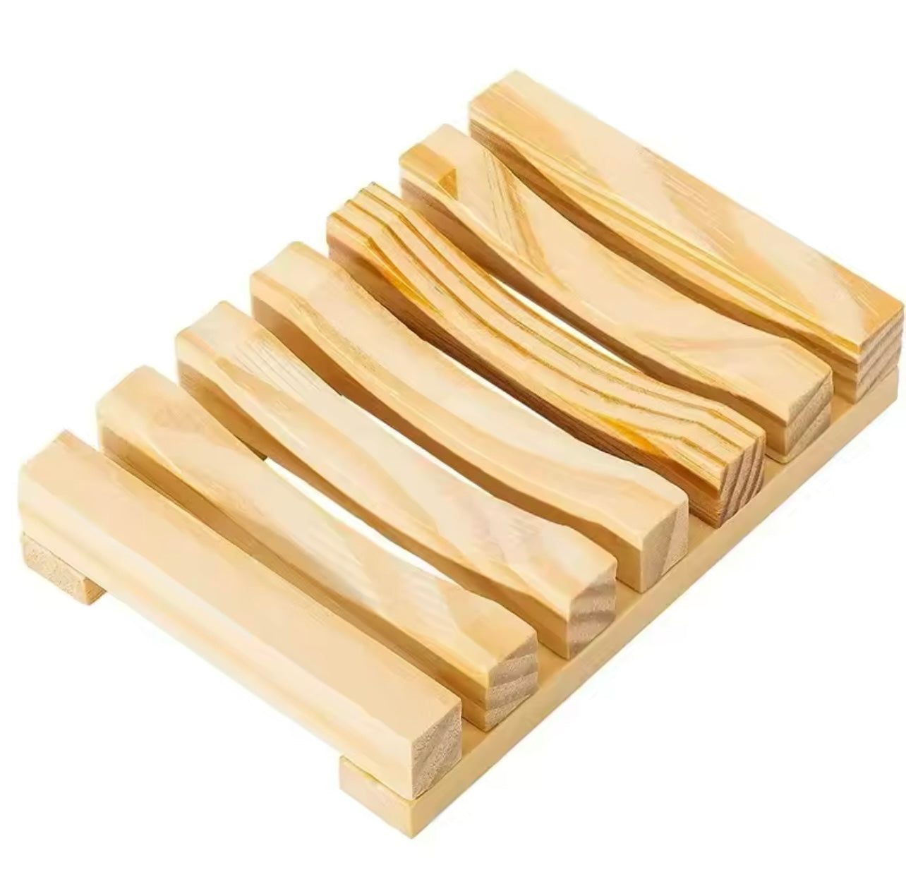 Wood soap holder