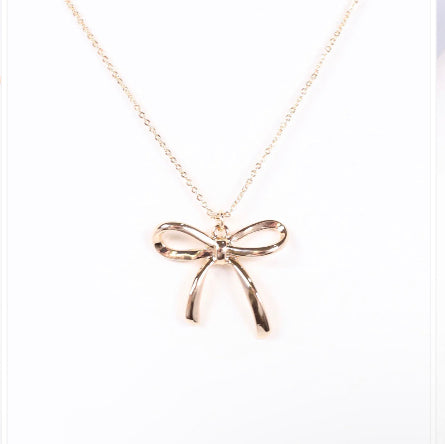 Bow necklace