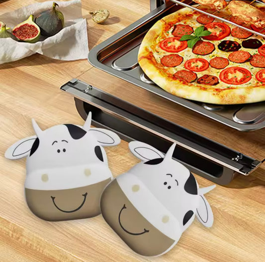 Cow silicone potholders