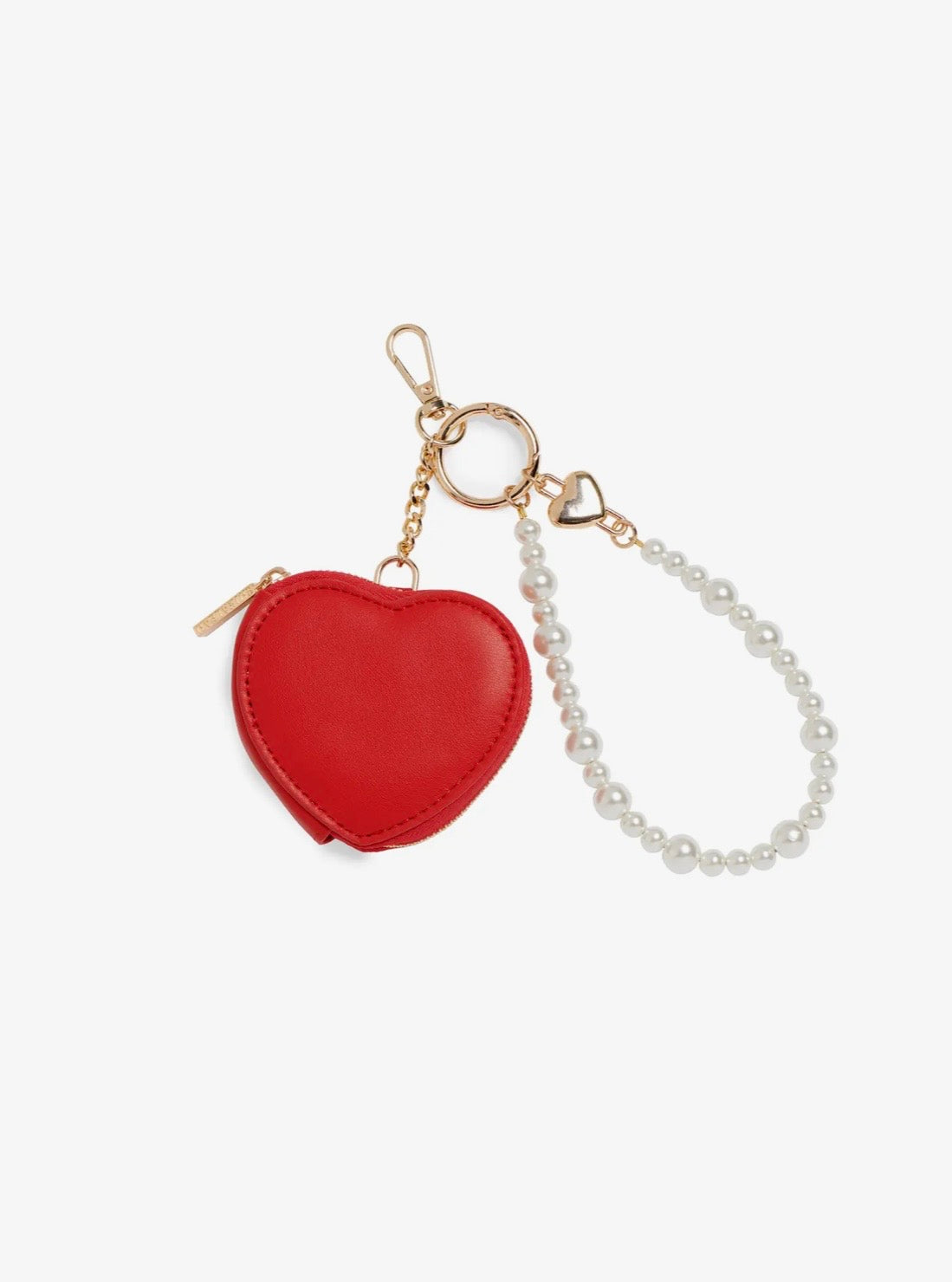 Heart pouch bag charm/ key ring
