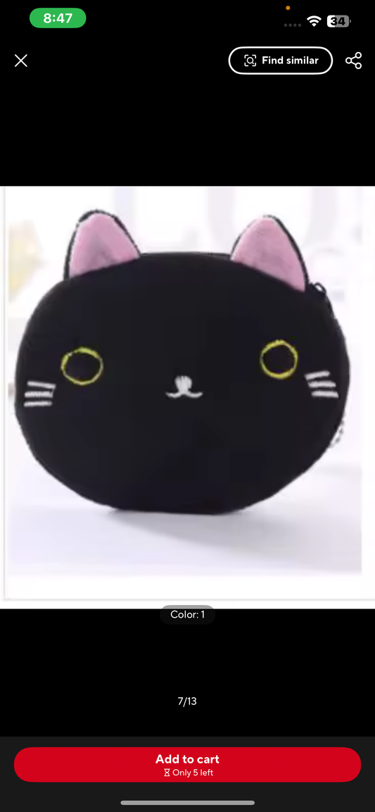 Cat coin purse