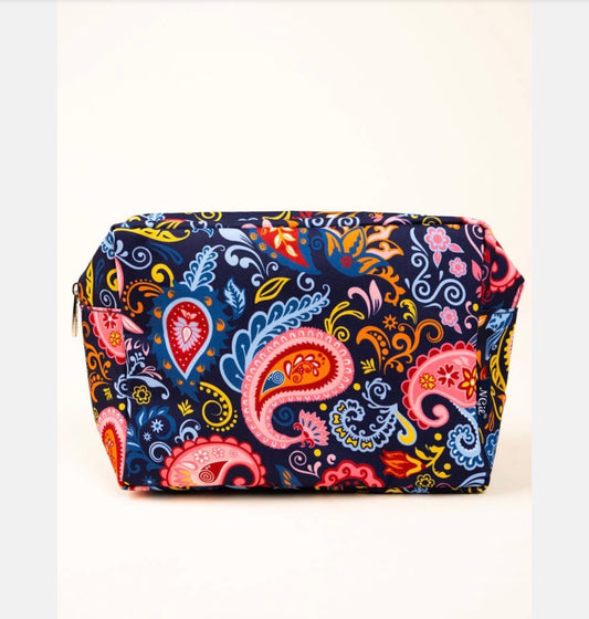 Paisley makeup bag