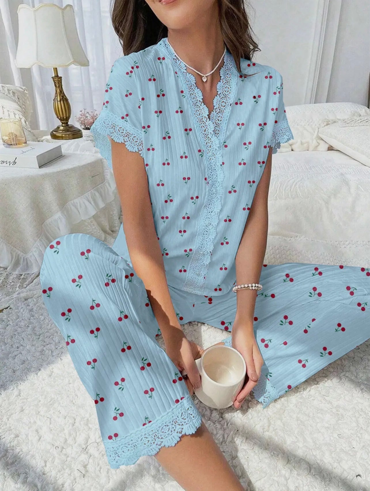 Cherry Pajama Set