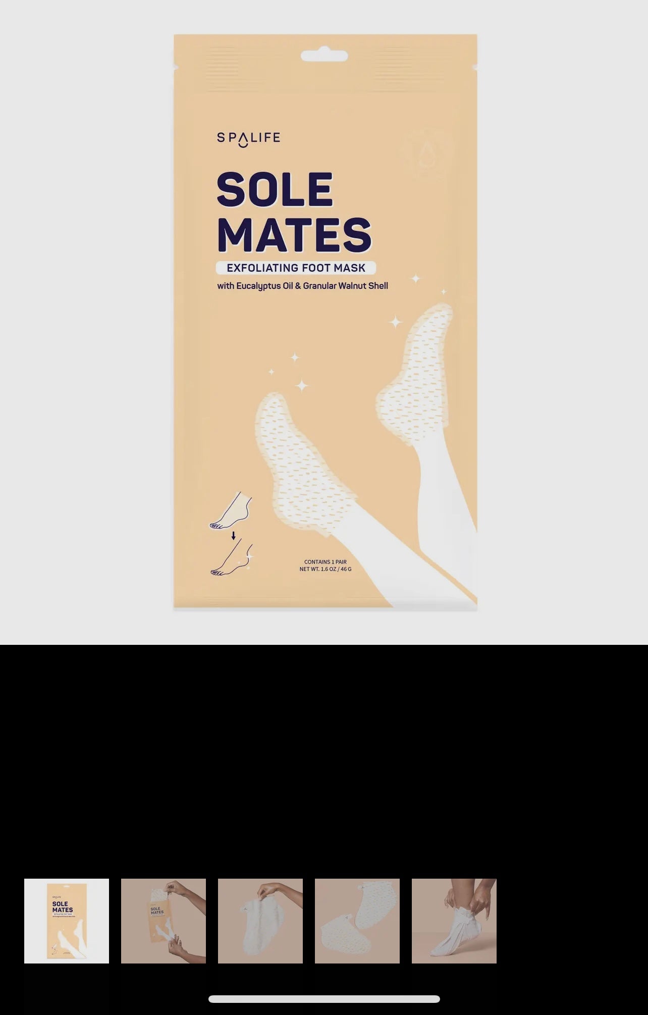 Sole Mates exfoliating foot mask