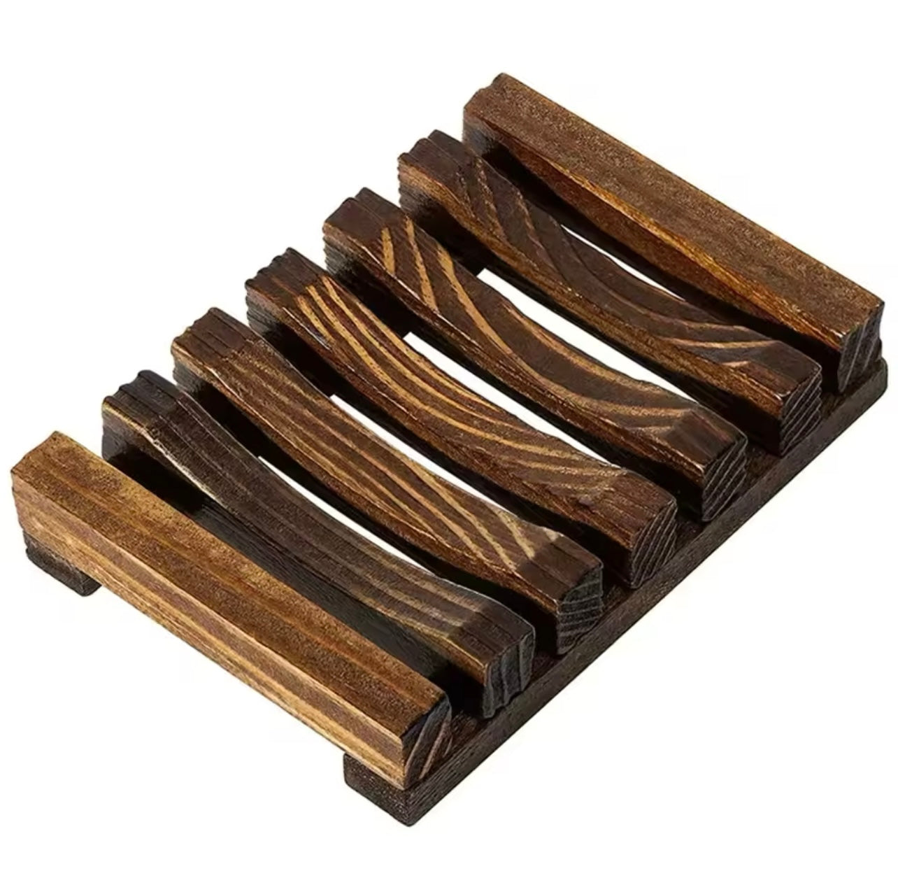 Wood soap holder