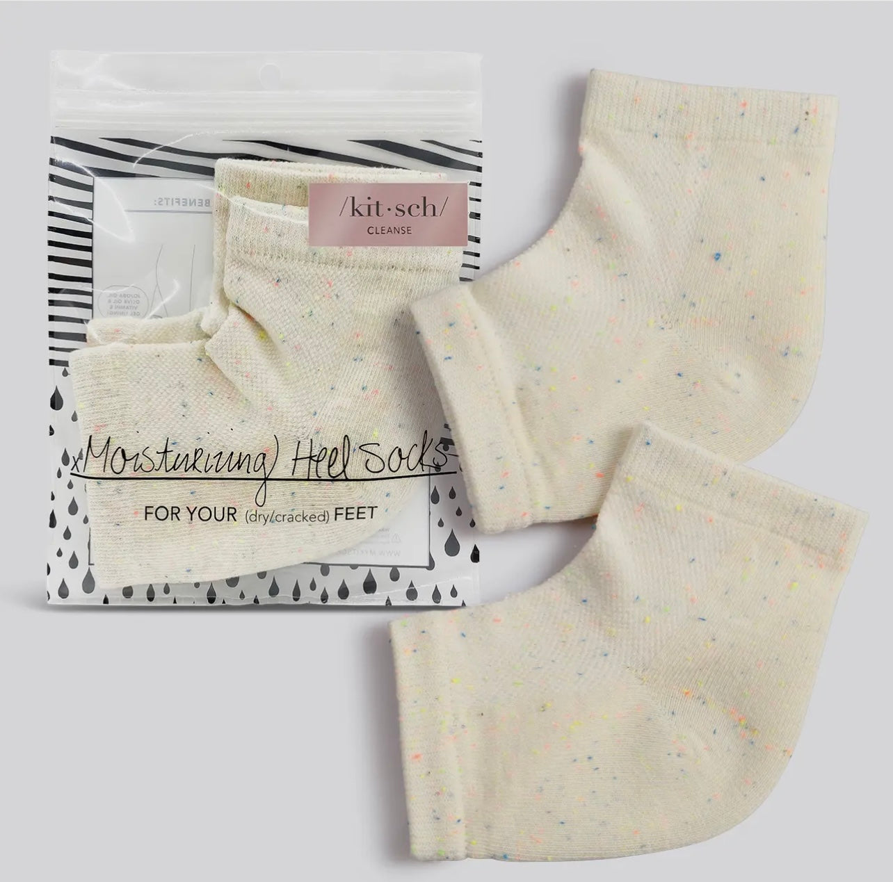 Moisturizing heel socks