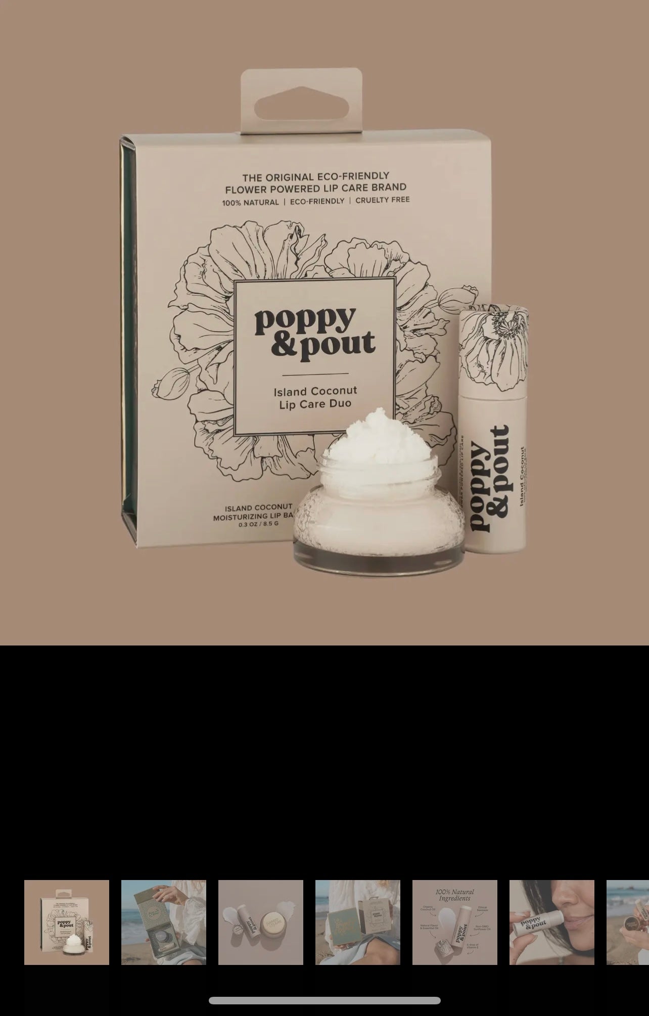 Poppy & Pout lip care duo