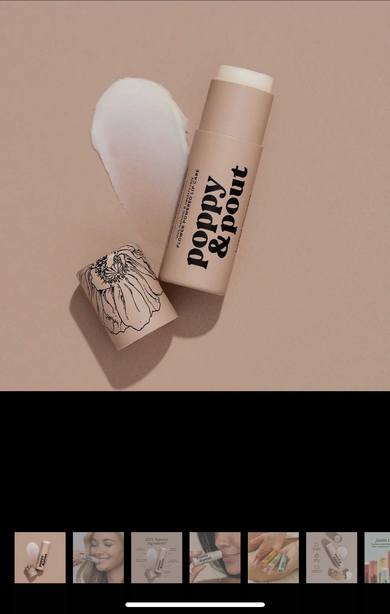 Poppy & Pout lip balm