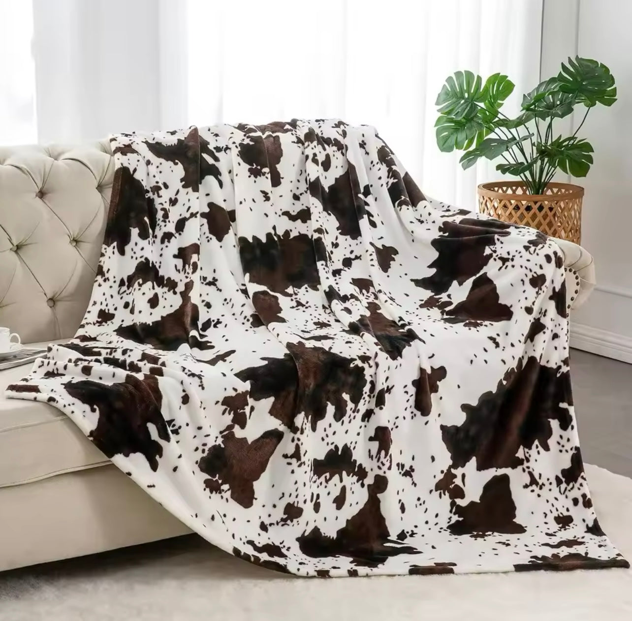 Cow Throw Blanket