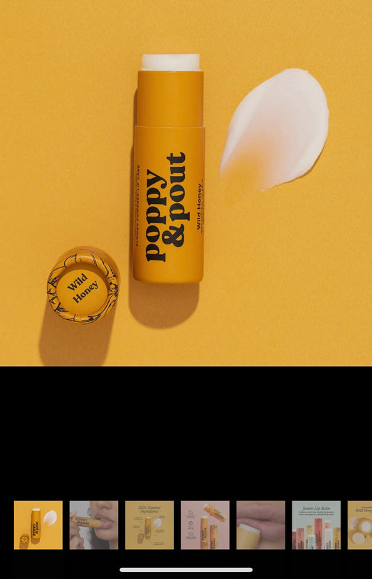 Poppy & Pout lip balm